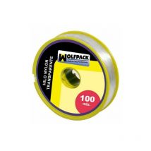 Fil de nylon transparent 1,0 mm. Rouler 100m.