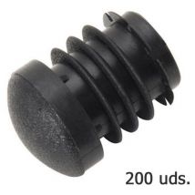 Embout Intérieur Rond Plastique Noir Pour Tube Extérieur ø 18 mm. Sac 200 Unités