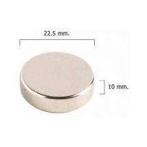 Aimant rond en néodyme Wolfpack 22,5x10 mm. (Blister 1 pièce)
