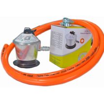 Détendeur gaz – Kit tuyau butane 2m – Régulateur IGT Jumbo homologué EN23864 – Gaz, Pression
