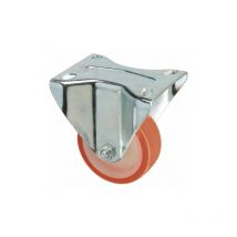 Roue Industrielle Fixe en Polyuréthane 80 mm.