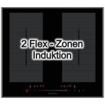 Induktionskochfeld 60 cm autark 2 Doppel-Flexzonen WIF60-2FZF - Wolkenstein