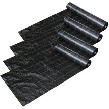 Wolketon 2x25m Unkrautvlies Gartenvlies – Effektiver Unkrautschutz Für Gartenbeete, Gemüsebeet & Hochbeet