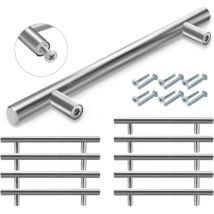 SWANEW Möbelgriffe Schrankgriffe Küche Schrankgriff Bad Küchengriff Büro Türgriff 220x160x10MM 50 Stück