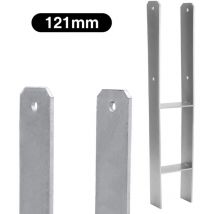 Wolketon - vingo Pfostenanker Langlebig Pfosten Stützenfuß Materialstärke 4.75 mm Pfostenhalter 6 Stück 121MM