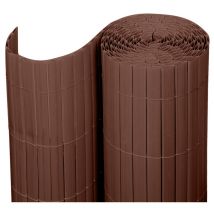 Wolketon - swanew pvc Sichtschutzzaun Sichtschutzmatte Gartenzaun Sichtschutz Windschutz für Balkon &Terrasse, Braun 160x300cm