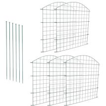 Swanew Teichzaun Steckzaun Wildzaun Gartenzaun Tiergehege Zauntor Unterbogen 5x