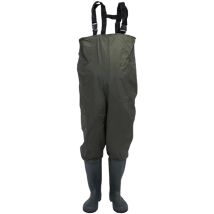 Swanew Wathose 70 Denier Nylon Fisch Teich Anglerhose Wasserdicht Fischer Teichhose Gummi mit Stiefel Angler Watstiefel Rutschfest Wathosen pvc