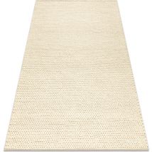 Rugsx - Wollteppich tahar 99004B Creme - handgewebt Schlinge, uniform beige 120x180 cm