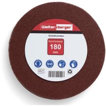 Woltersberger 50 Dischi Abrasivi Ø 180 Mm, Grana P40, P80, P100, P180, P320, Senza Foro In Rosso, Per Una Levigatura Ottimale, Versatile