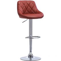 1 pcs bar stools chairs Breakfast Dining stools chairs for Kitchen Adjustable Dark Red - Woltu
