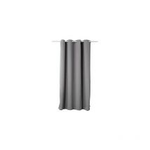 1 pièce Rideau occultant à œillets pour fenêtre Porte Thermique Isolant, 117x138cm, Gris Foncé - Woltu