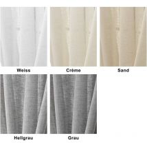 1 pièce Rideau Voilage, décoration pour fenêtre, Suspension à Pattes, 140x225 cm, Crème, VH5864cm - Woltu
