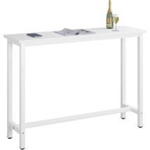 Table de bar Woltu Table de bistrot, Table à manger, Structure en métal, Plateau en mdf, 140x40x100 cm