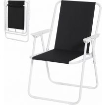 WOLTU 1x Lightweight folding camping chairs folding chair, fold up chair, folding camping chair, Black