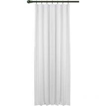 1PC Rideau Opaque Passe Tringle Rideau occultant en Polyester 135x225cm, VH5869ws Gris Blanc - Woltu