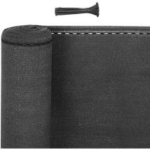 Woltu - Brise-Vue d'intimité Contre Le Vent, Anthracite, 1, 2x6m, 180 g/m²