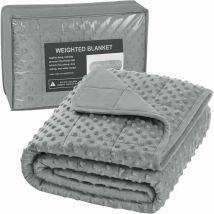 Coperta Ponderata per Bambini Tessuto 3kg Grigio 105x150 cm - Woltu