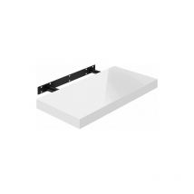 Woltu - High Gloss Floating Shelf Shelves Display Unit Wall Mounted bookcases 1 x White 40 cm