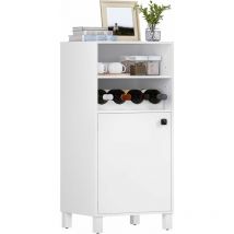 Meuble Cuisine Woltu Bibliothèque, 48x40x108cm, Petit Meuble de Rangement, Buffet, Étagère Rangement, Placard Rangement avec Porte et Étagères