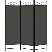 Woltu - Paravent Pliable, Brise-Vue Opaque à 3 Panneaux, Séparateur de Pièce Amovible, 167x172cm, Gris Foncé
