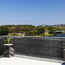 Privacy Garden Screen Fence Cover Net Panel Balcony uv Protection Shade Anthracite 1x6m - Woltu