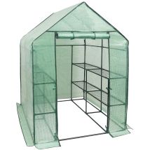 Serre de Jardin pe Woltu Serre pour légumes avec Porte, 143x143x195cm, Vert