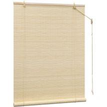 Store Enrouleur Bambou, 80x220 cm, Store Bambou, Protection Solaire, Store Vénitien en Bambou, Tirage Latéral, Store Occultant, Respirant, pour