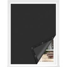 Woltu - Store Occultant avec Ventouses, Store Occultant sans Perçage, Rideau Occultant Thermique Portable, 130x100cm, Noir