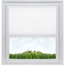 Stores plissés, Installation Rapide et Directement sans perçage, 90x130cm Blanc, PS5580ws - Woltu