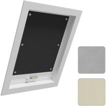 Store pour Fenêtre de Toit, Rideau Occultant avec Ventouses, sans Perçage Protection Solaire, Noir, 48x73cm - Woltu