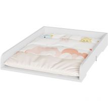 Table à Langer Plateau, Plan à Langer pour Commode en mdf, 60x10, 5x80cm, Blanc WT007 - Woltu
