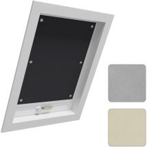Tenda Oscurante per Interni con Ventose. Tenda da Tetto senza Perforazione Nero 48x93 cm - Woltu