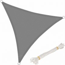 Toldo Vela de Sombra Cuadrado 3.6x3.6 m hdpe Transpirable Prevención Rayos uv Solar Protección 85% Resistente y para Jardín Patio Exteriores Arena