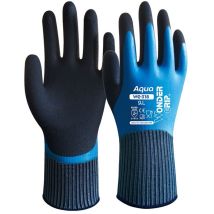 Gant De Travail Imperméable Wonder Grip Aqua Wg-318 Latex Nylon 8/m