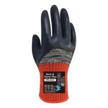 WG-333+ Guantes de taller Gris, Rojo Algodón, Látex, Poliéster 1 pieza(s) - Wonder Grip