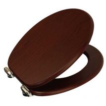 Norfolk Soft-Close Mahogany Toilet Seat - Showerdrape