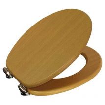 Norfolk Soft-Close Beech Toilet Seat - Showerdrape