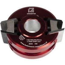 Holzmann - Wood moulder head cutter set with 6 knives and 6 h40 limiters