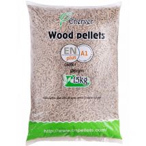 Enerver - wood pellets - granulés de bois 40 sacs 15 kg - Haute Qualité et Haute Performance Technique - Combustion Propre et Ecologique - Cendres