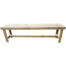 Wood4you - Banc de jardin - Rotterdam échafaudage bois - 120 cm - Brun