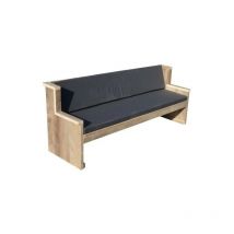 Wood4you - Banc de jardin Zeeland DIY Kit Bois d'échafaudage 175Lx72Hx62D cm Coussin inclus