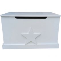 Wood4you - Coffre à Jouets - Mick - Coffre de Rangement avec Couronne