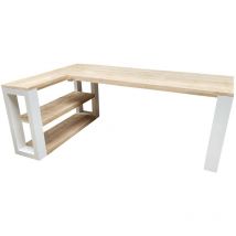 Wood4you - Eckschreibtisch – New Orleans – mit Beistellschrank - 200/120