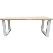 Wood4you - Table à manger New England - Bois industriel - Bois