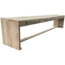Wood4you - Gartenbank New Harlem Gerüstholz 120Lx43Hx38T cm,gartenbänke,gartenbank holz,holz bank,holzbank garten,Parkbank,Terrassenbank Baunk auf
