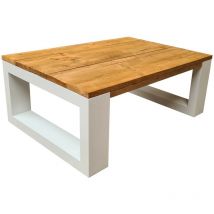 Wood4you - Salontafel New Orleans - Roasted wood 140Lx90Dx40H