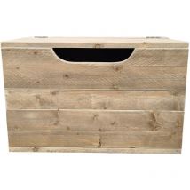 Wood4you - Coffre à jouets - Coffre de rangement Kick