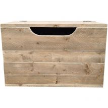 Wood4you - Coffre à jouets - Coffre de rangement Kick