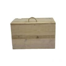 Scatola dei giochi Manico in corda 80Lx50Hx50P cm - Wood4you